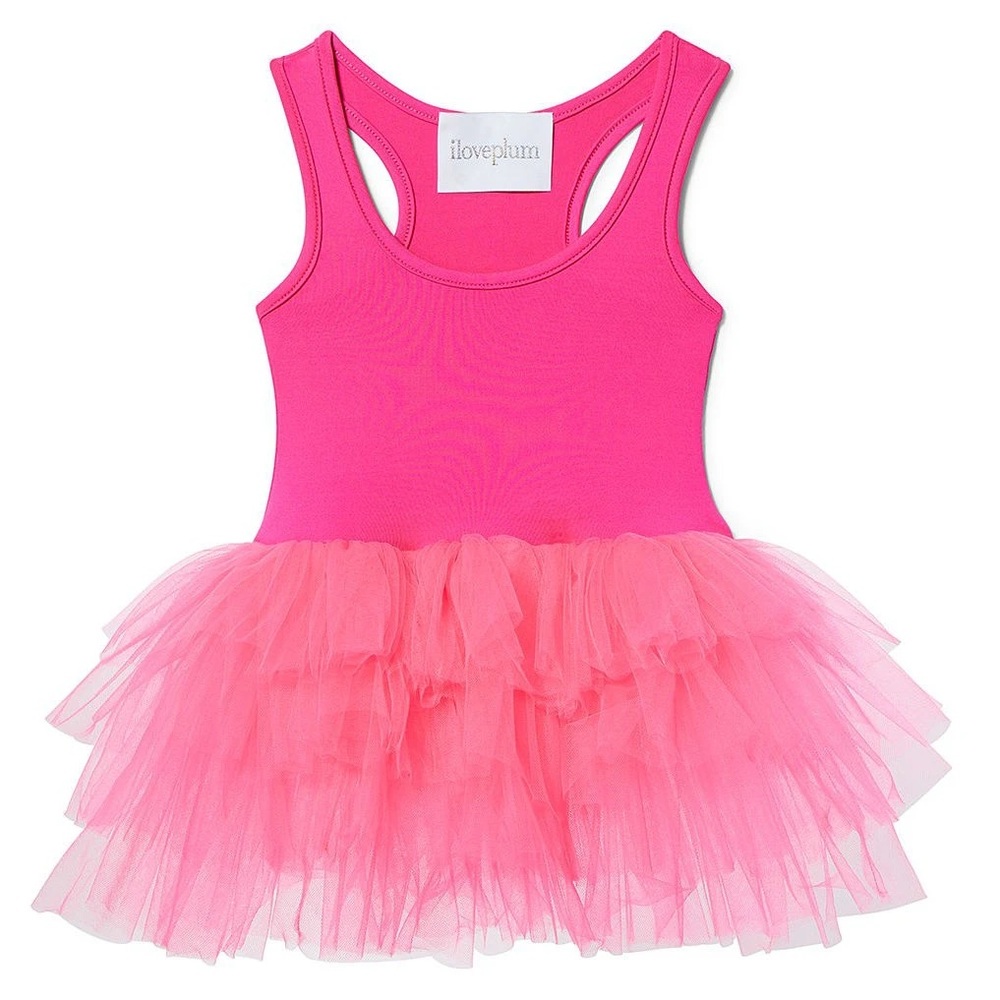 I Love Plum Hot Pink Tutu Dress for Baby